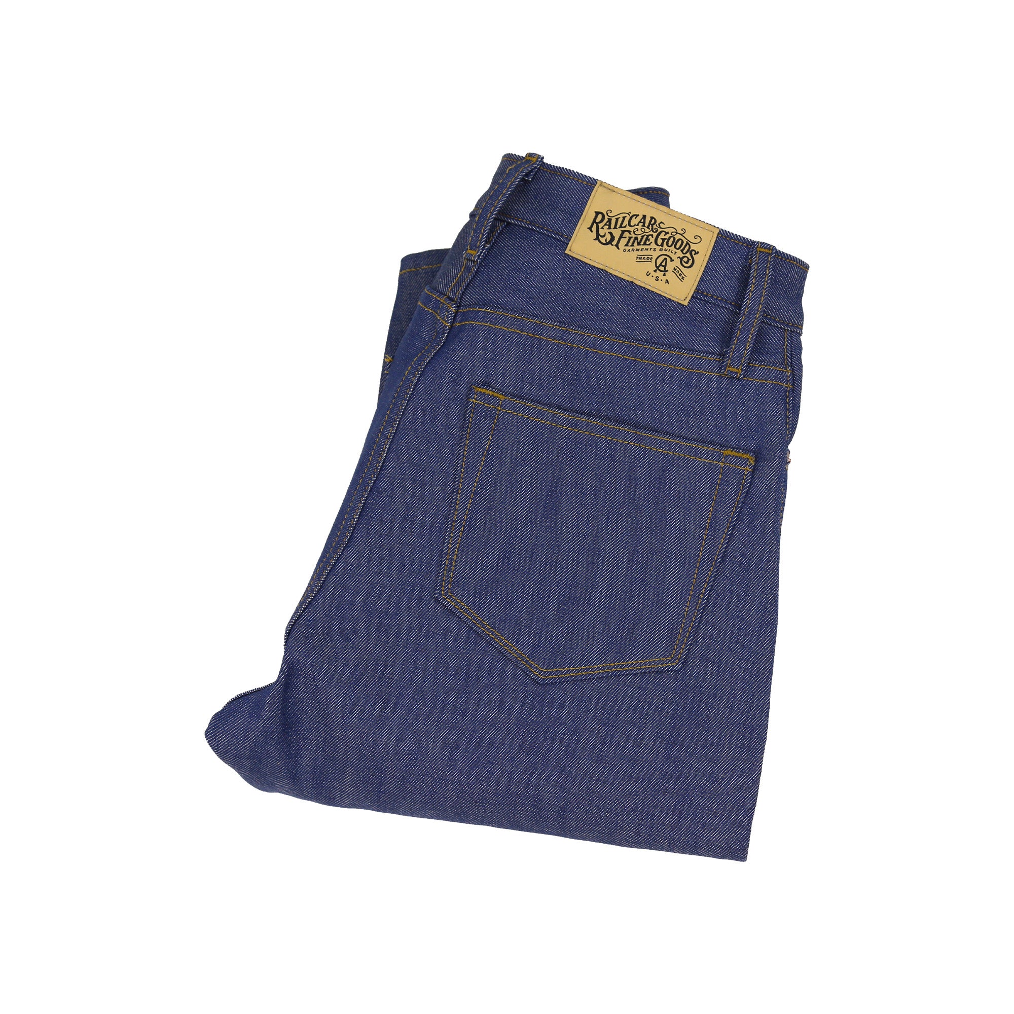 Drifter X089 Indigo Medium High Waist Straight Leg