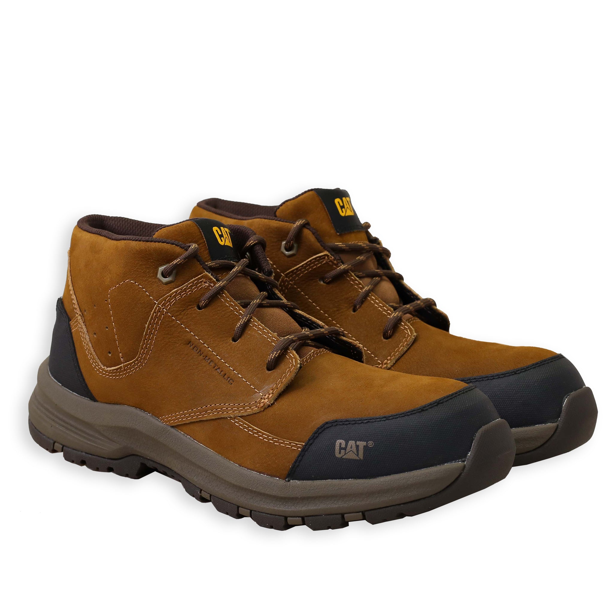 Front Angle of CAT Work Boot Mid Resolve