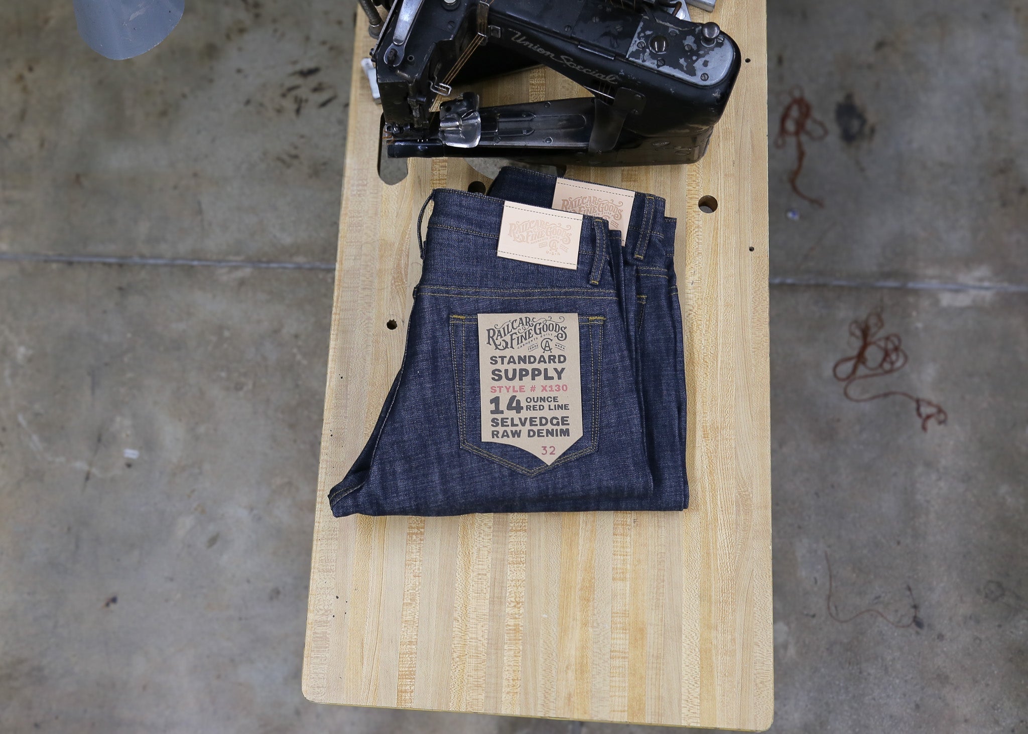 selvedge X130 raw denim