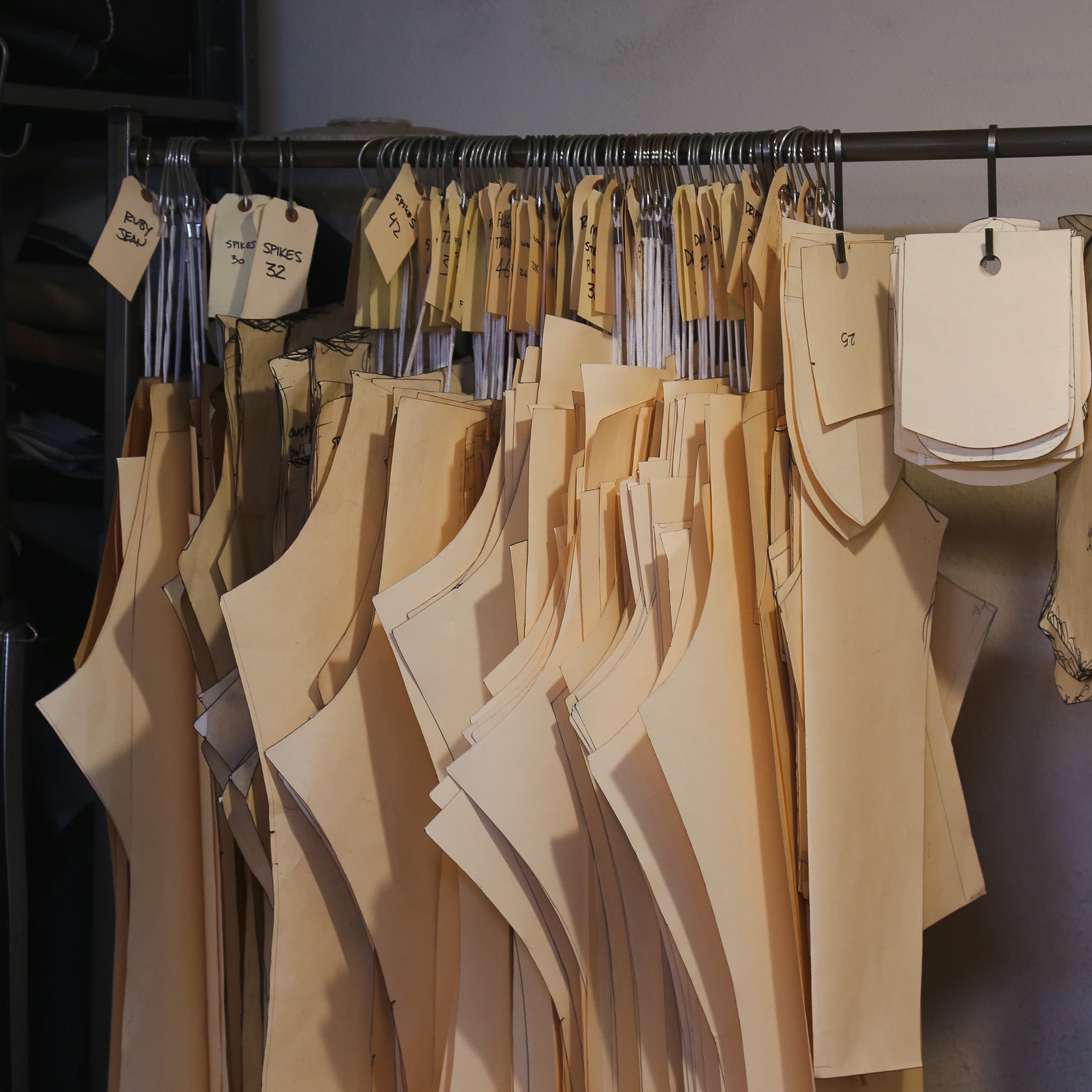 Rack of Fabric Patterns