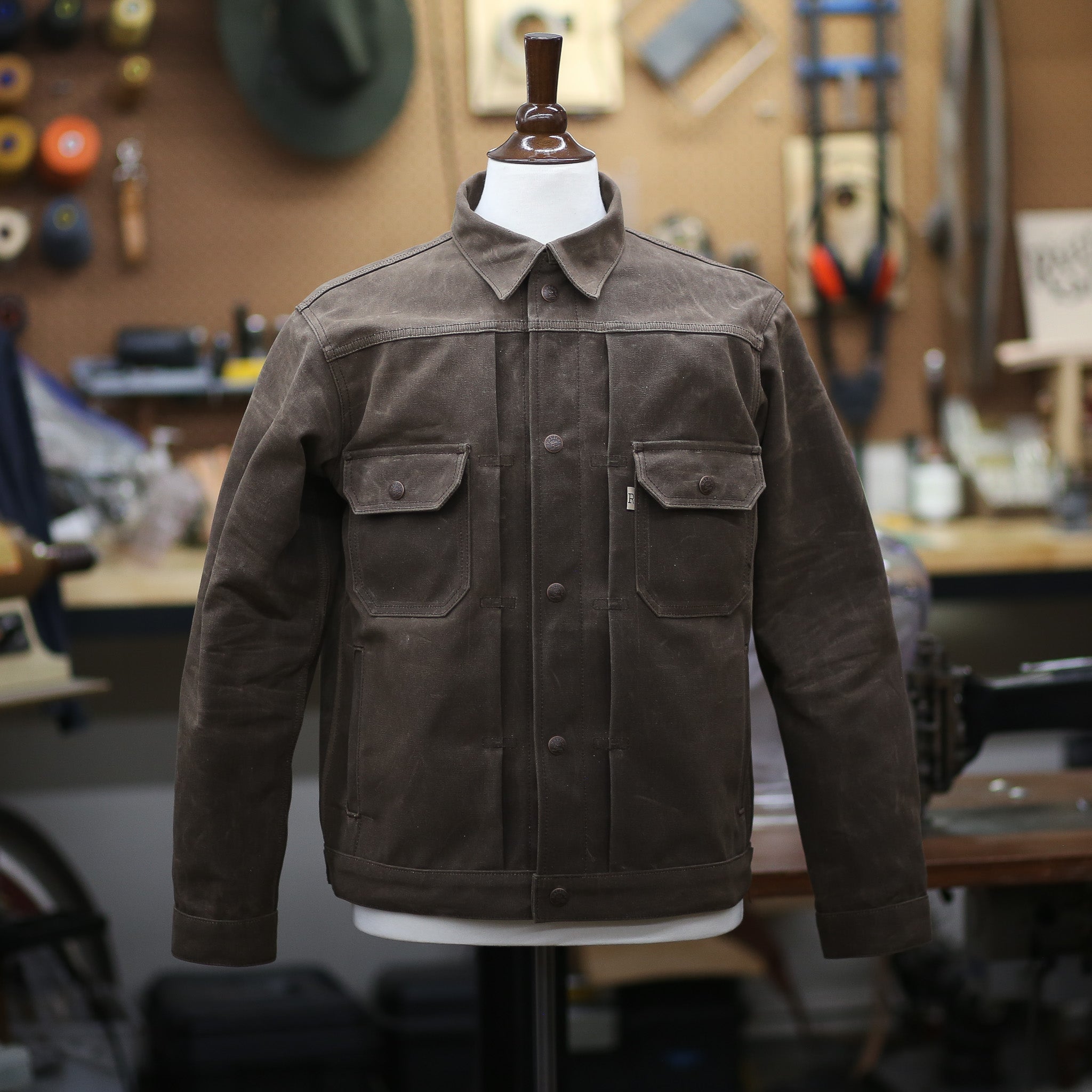 Front of Type 2 Brown Wax Jacket