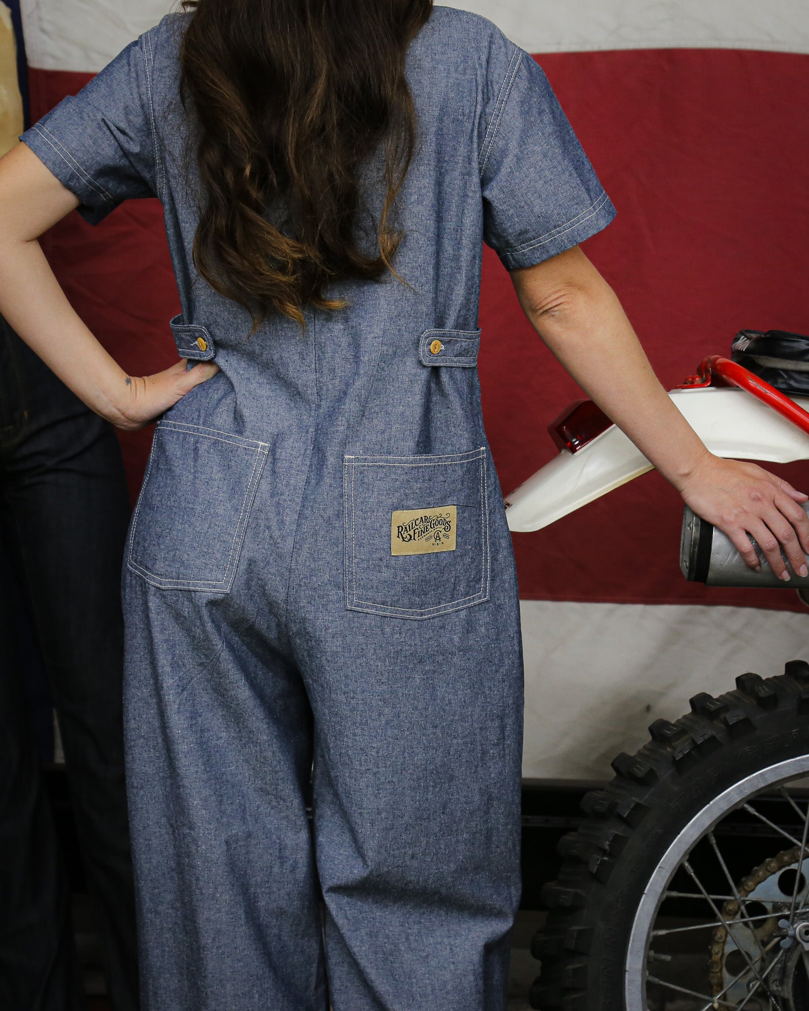 Women's Jumpsuit Indigo Chambray