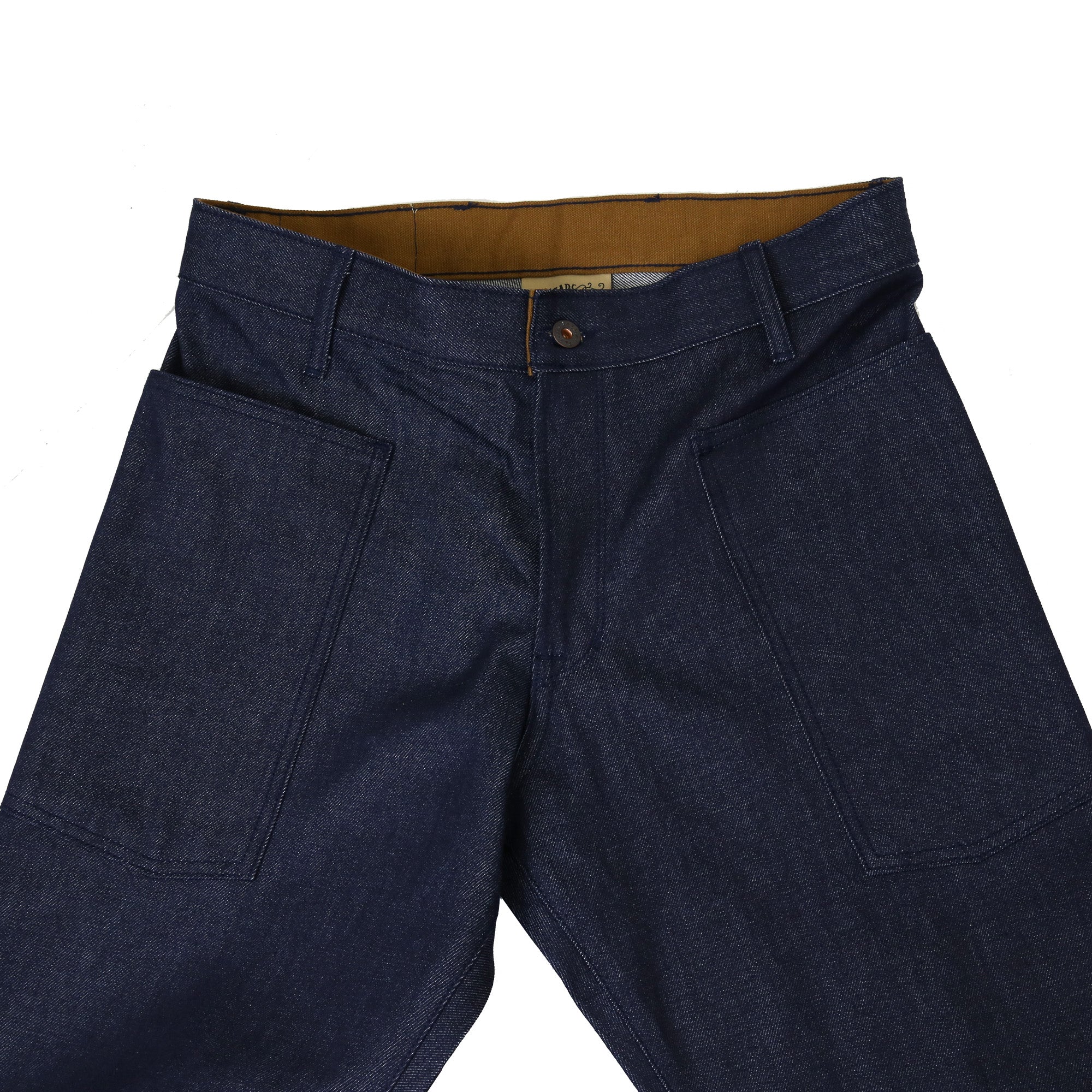 Top Block Detail of Mariner Unisex Men's Full Leg 12.75 Oz Classic Indigo