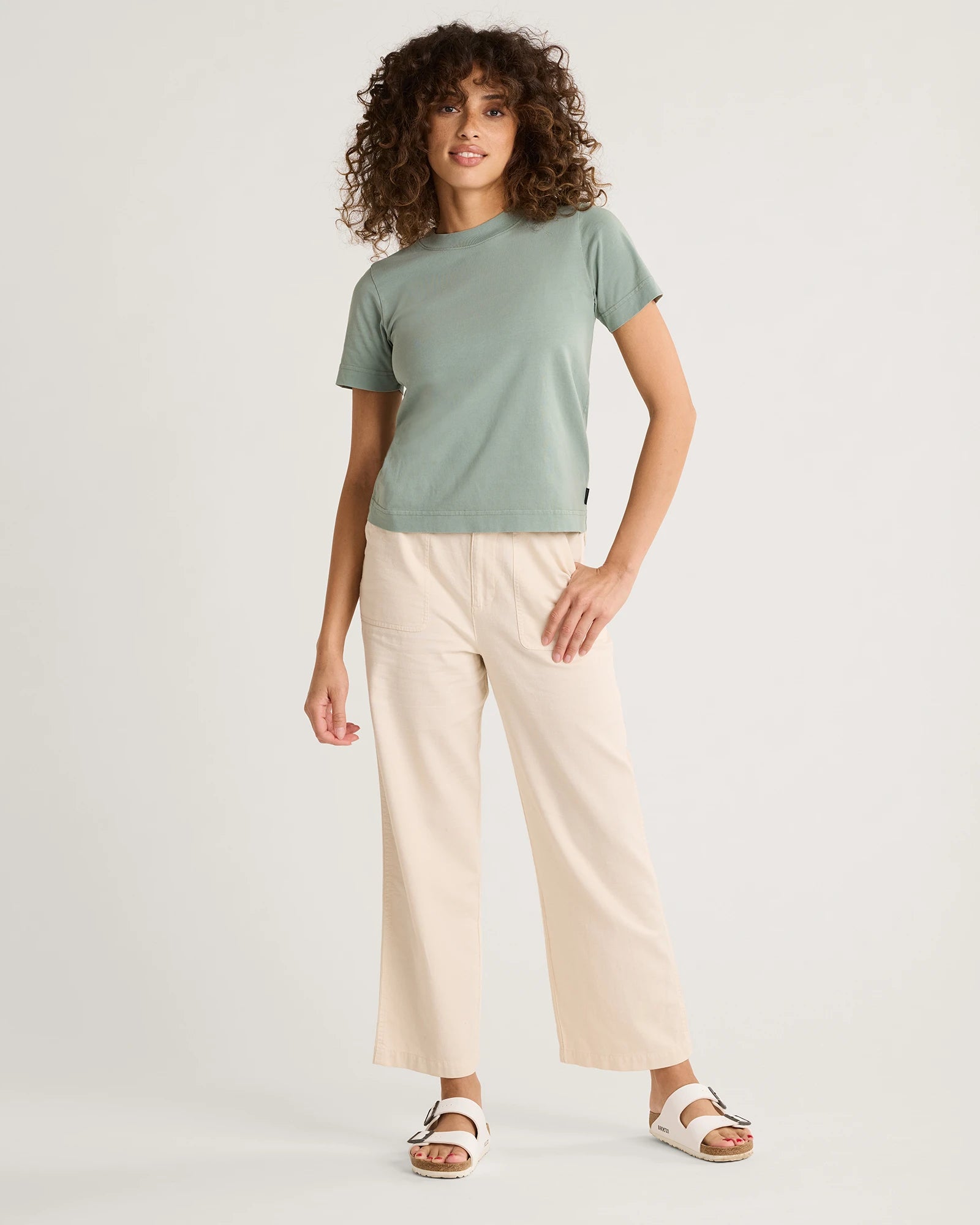 Model Photo of Front of Pendleton Women's Deschutes Tee 