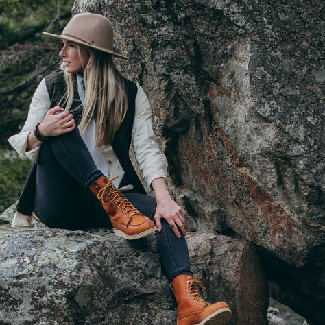 Model Photo of Red Wing Boots