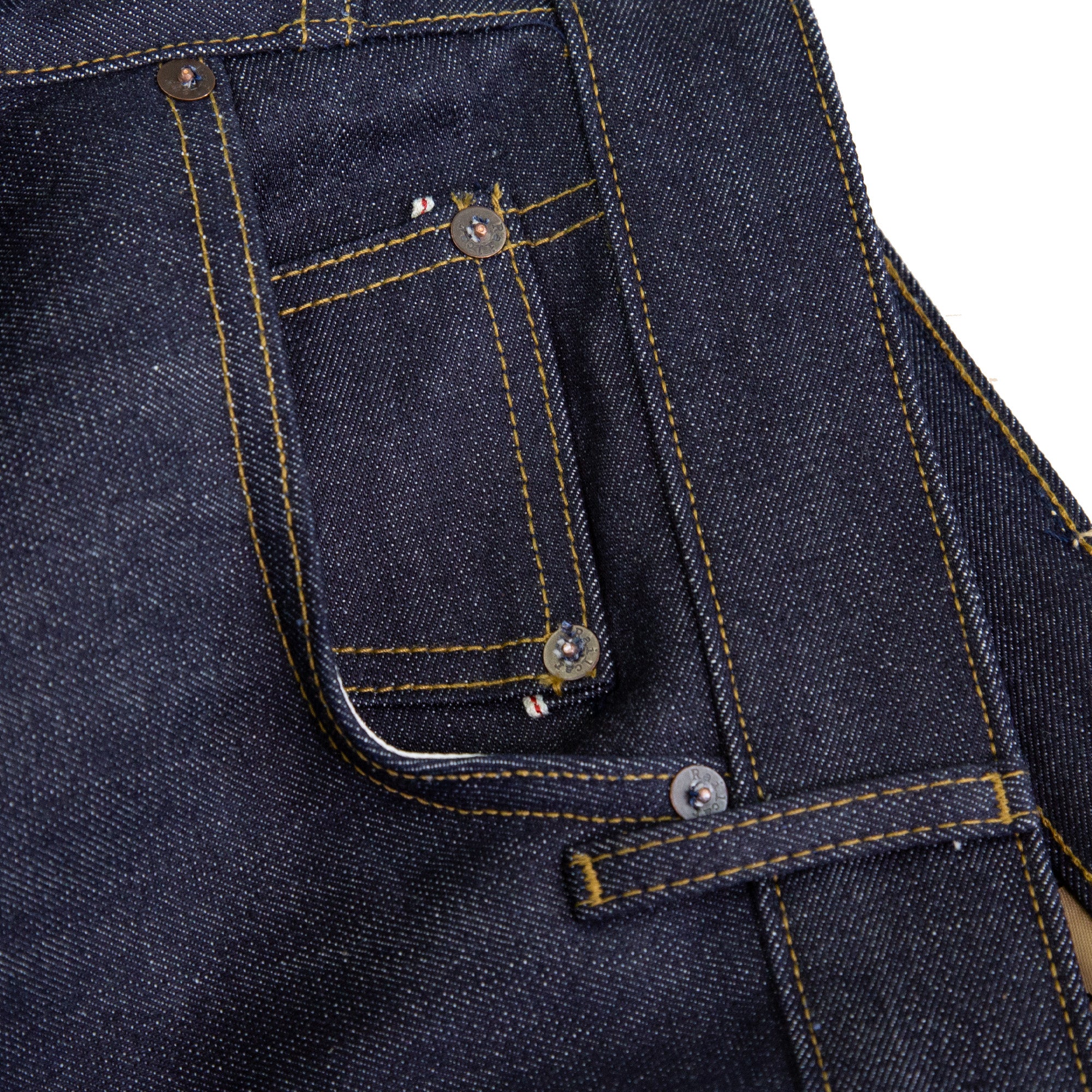 Coin Pocket Peek-a-boo Selvedge Detail Spikes X110 Taper Leg 13.5 Oz Classic Indigo Selvedge