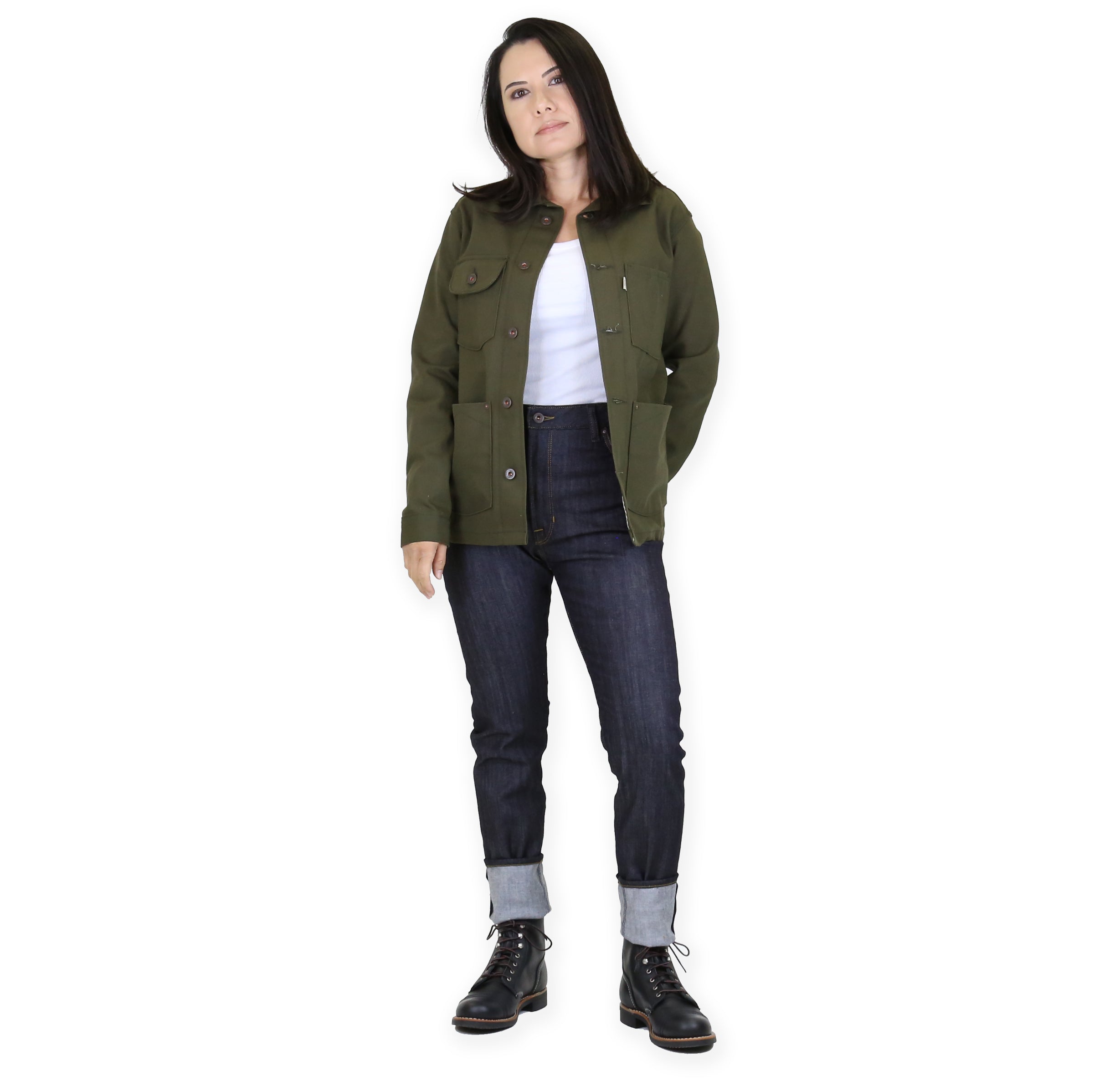 Women's Chore Coat 12oz Seaweed