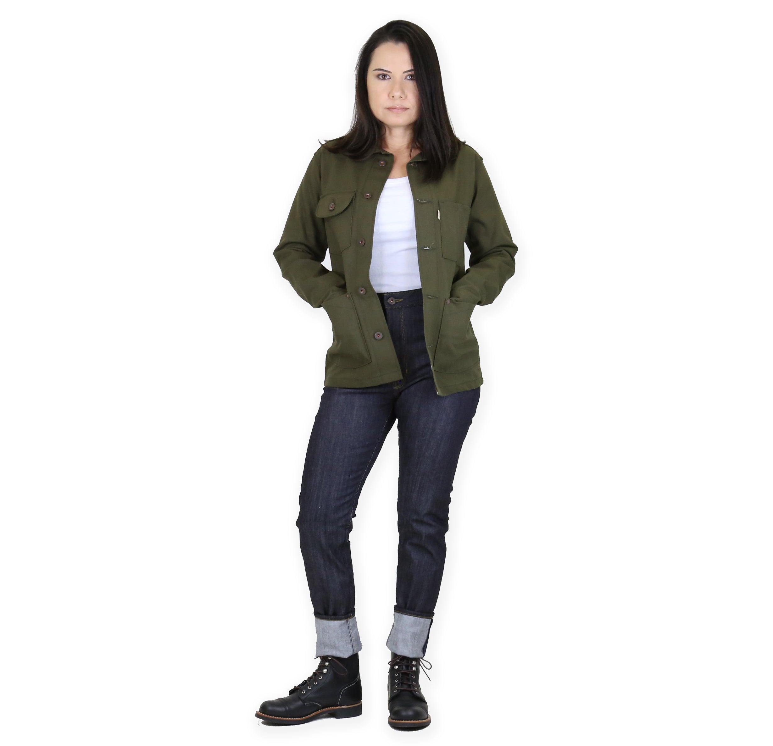 Women's Chore Coat 12oz Seaweed