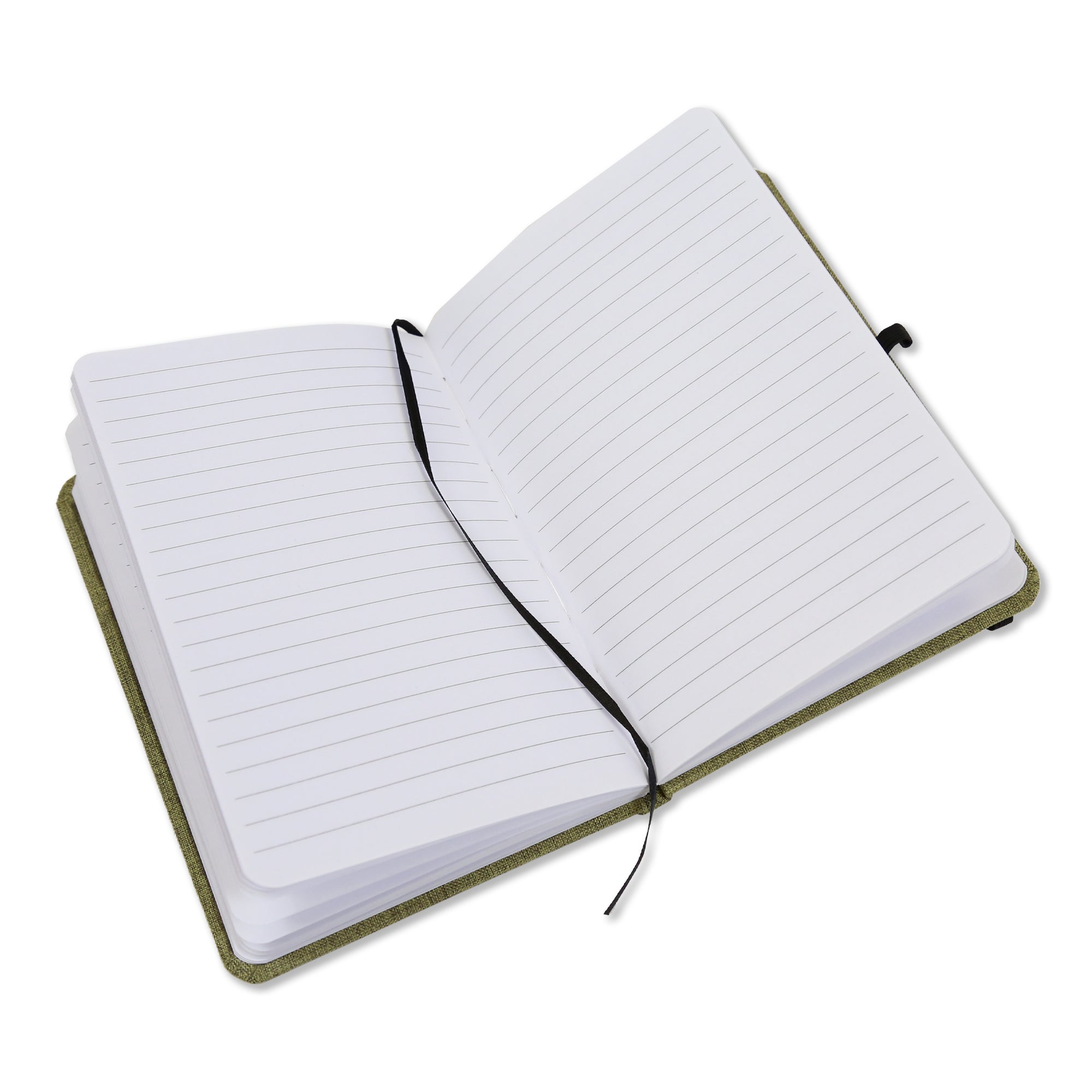 Railcar 5" x 7" Green Moss Line Notebook